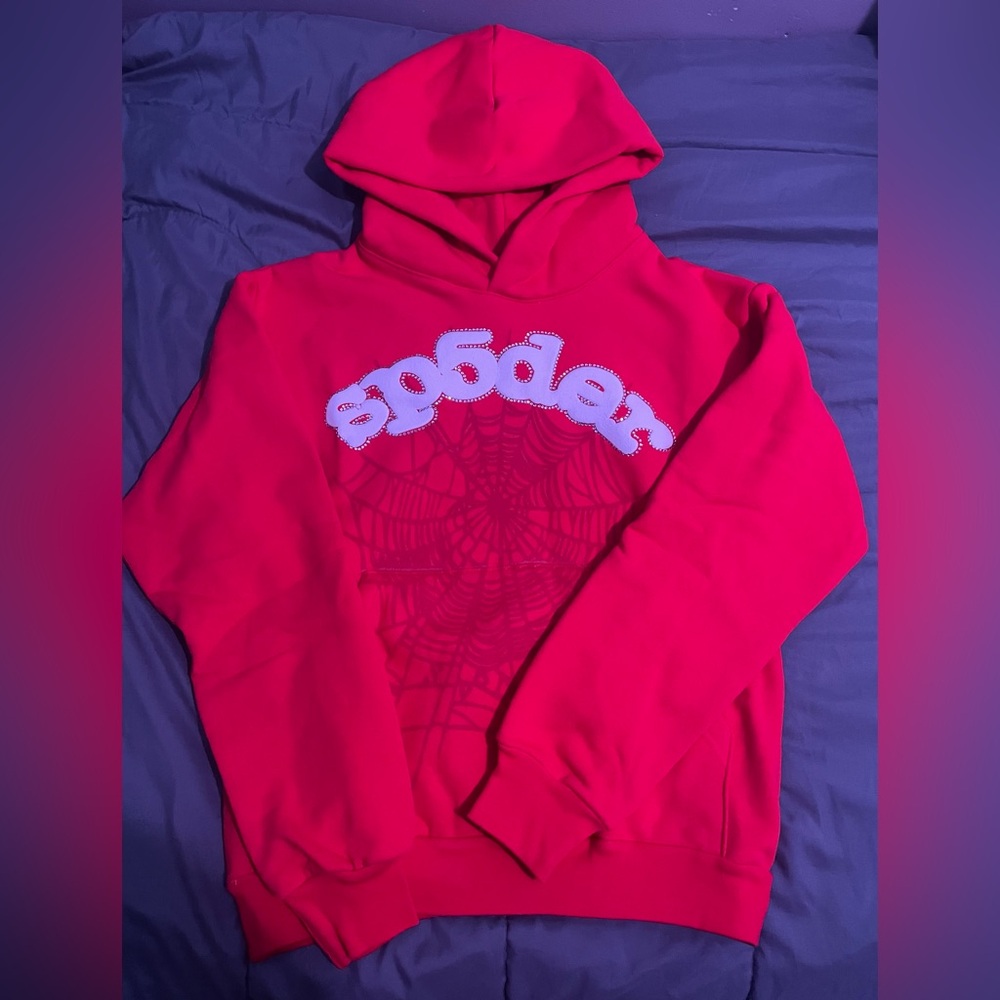 Spider hoodie og orange